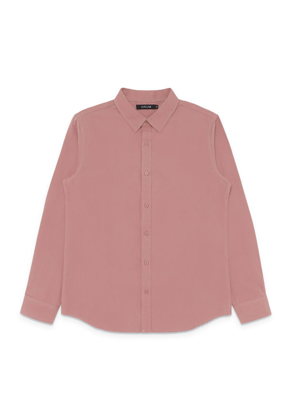 DRUM Smart Casual Long Sleeve Shirt- Pastel Pink