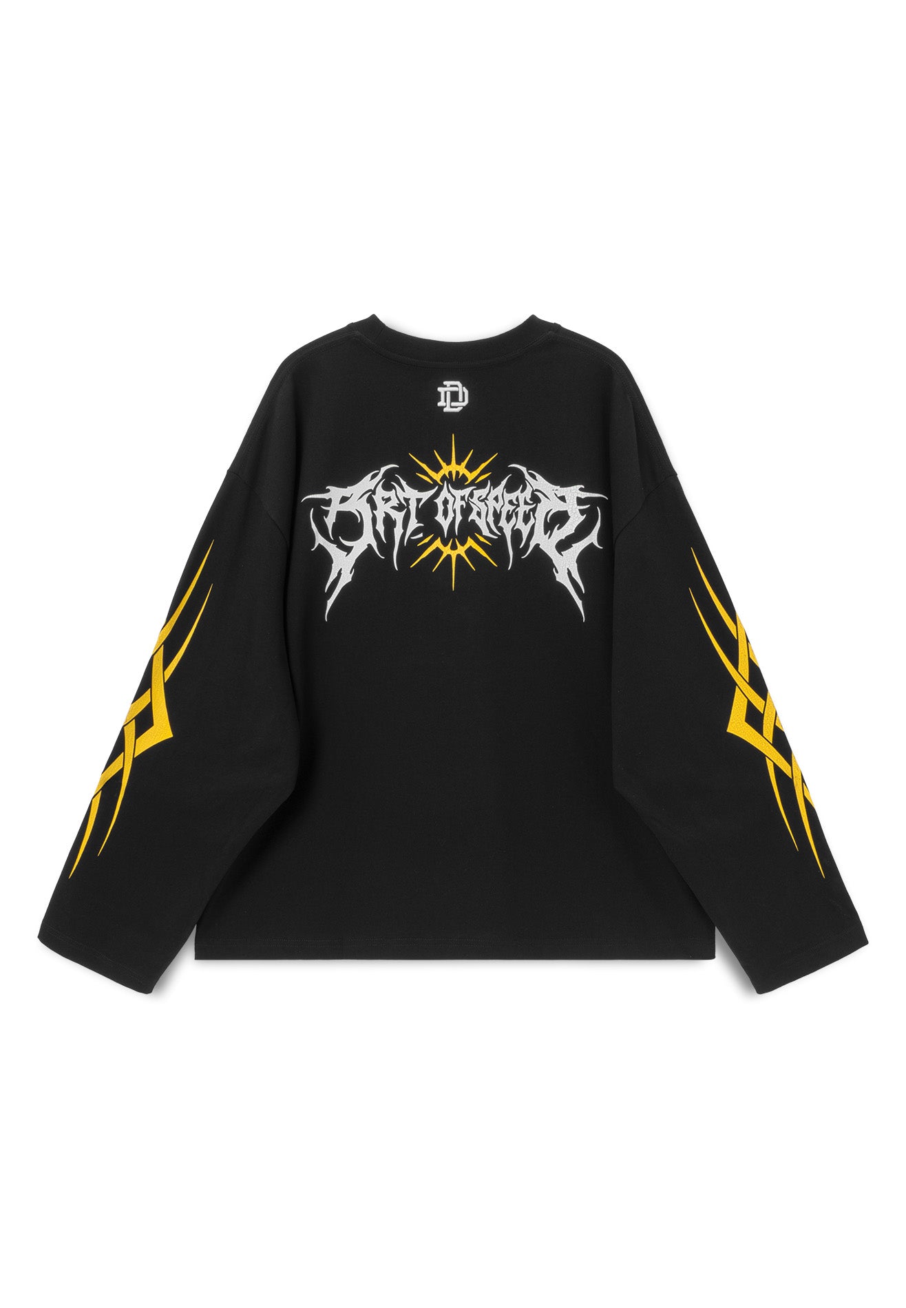DRUM X AOS Trible Graphic Long Sleeve Tee- Black