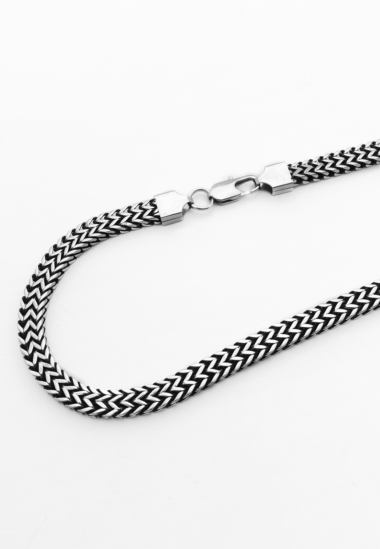 Double layer Mesh Stainless Steel Necklace