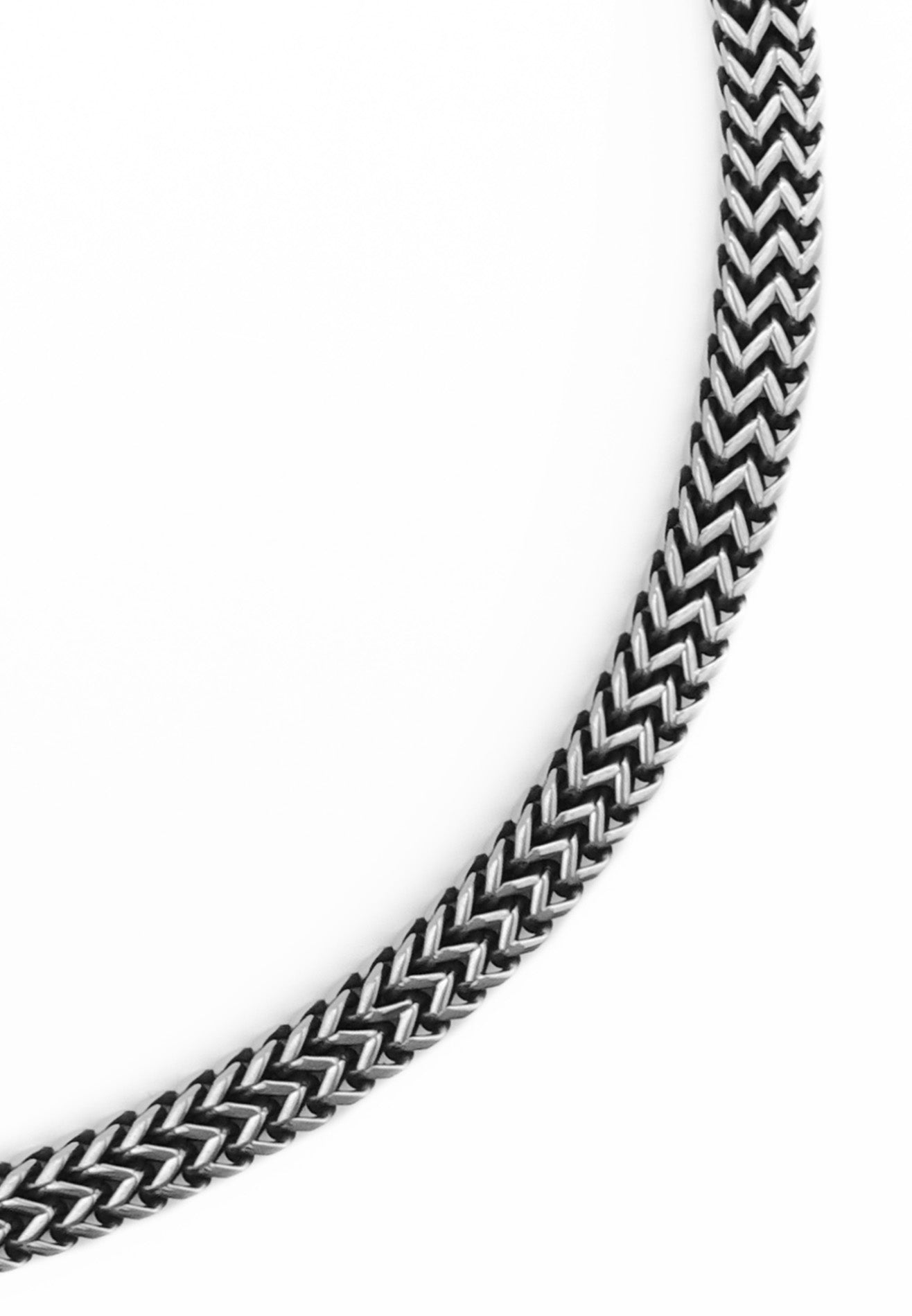 Double layer Mesh Stainless Steel Necklace