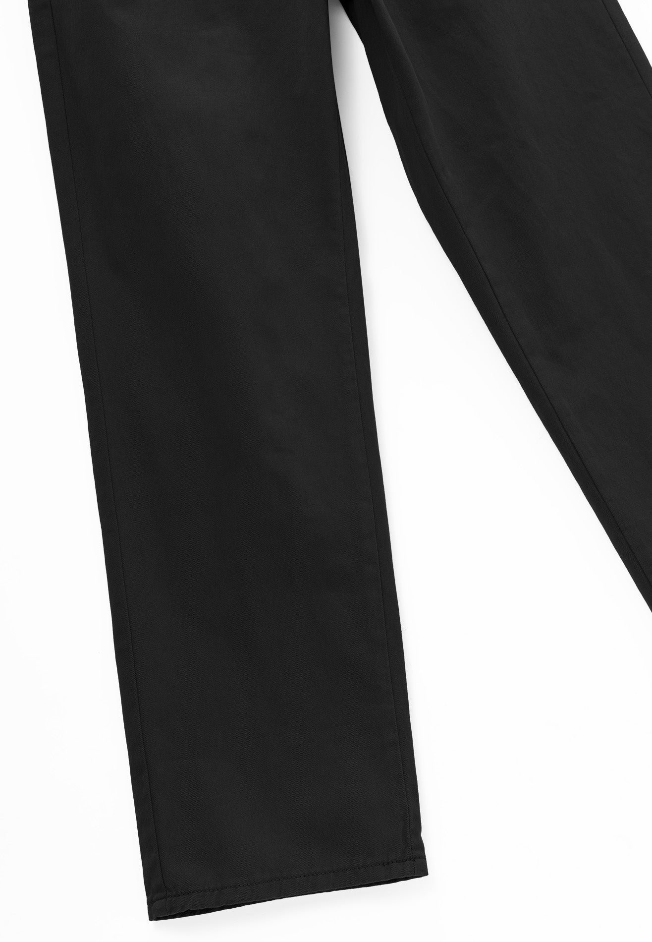 DRUM S. Classic Regular Fit Cotton Pants- Black