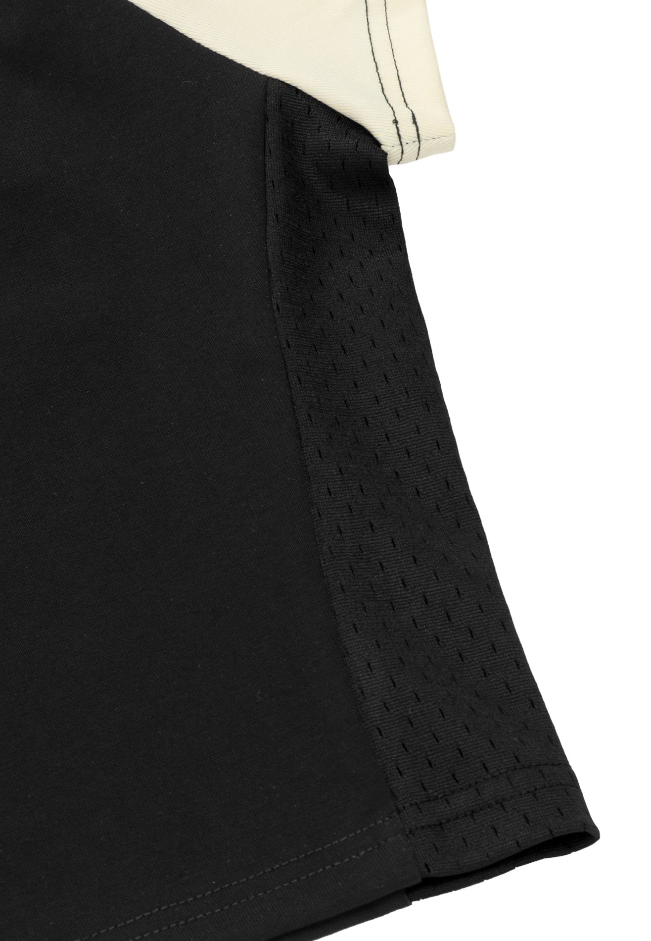 DRUM S. Women Cut & Sew Details Polo Crop Top- Black