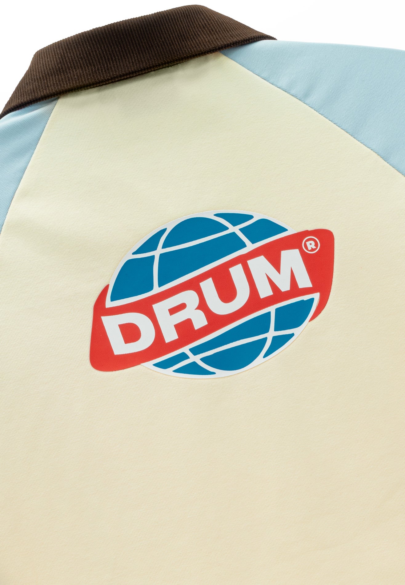 DRUM S. Women Raglan Details Polo Crop Top- Beige