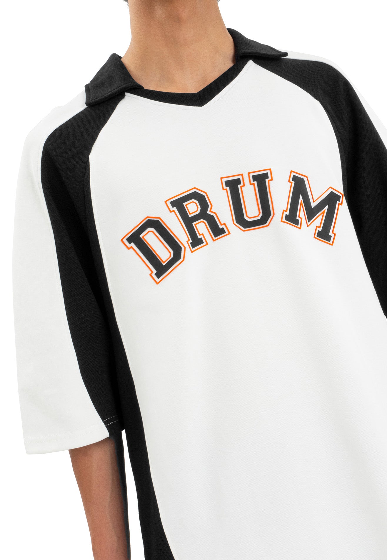 SELECT High Density Print 28 Polo Tee - White