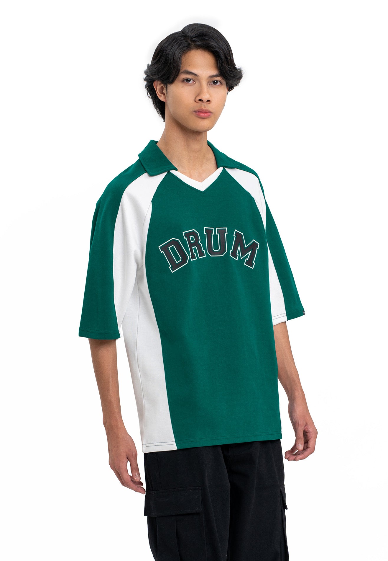 SELECT High Density Print 28 Polo Tee - Dark Green