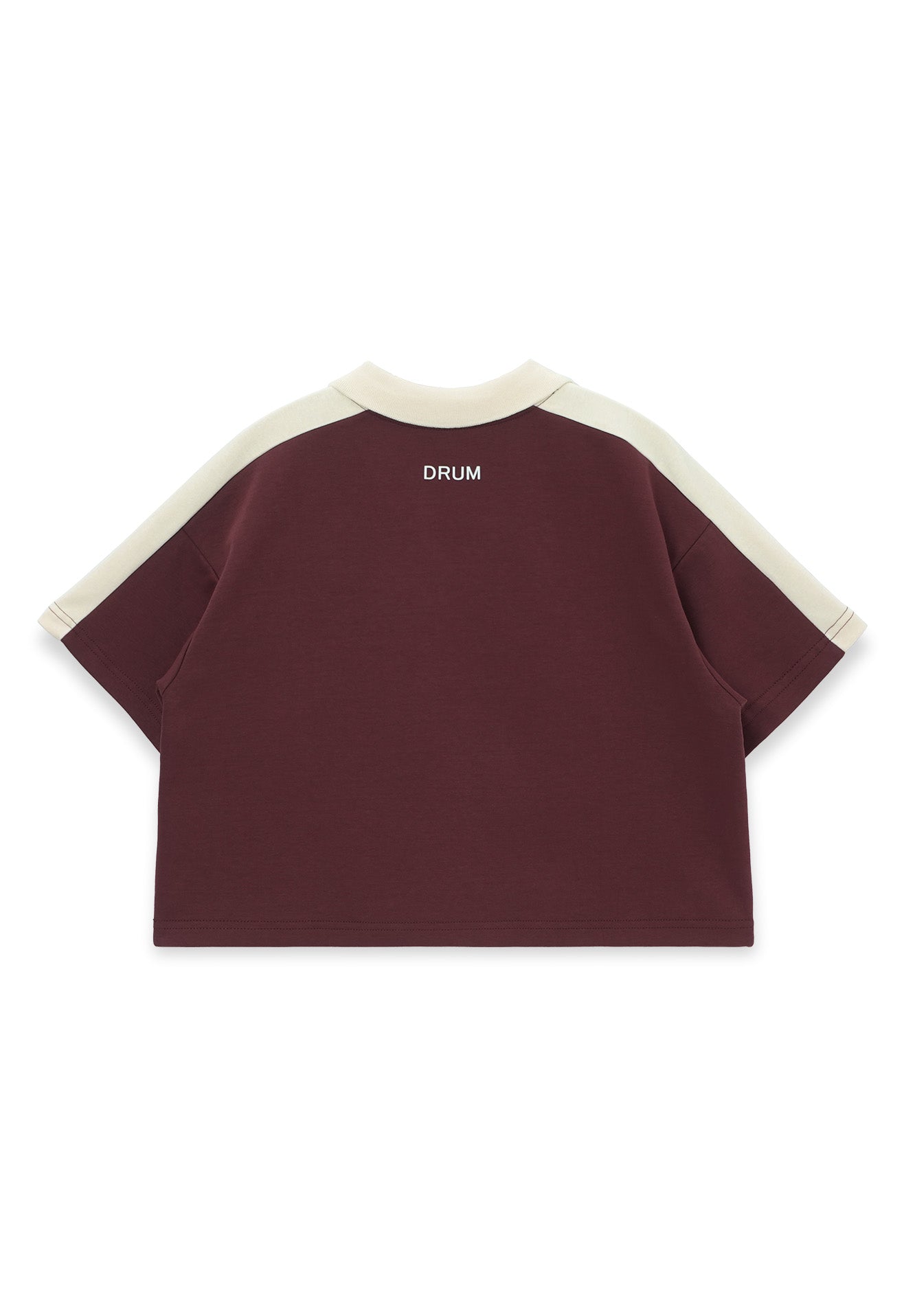 SELECT Women Racing Collection Polo Crop Top- Maroon