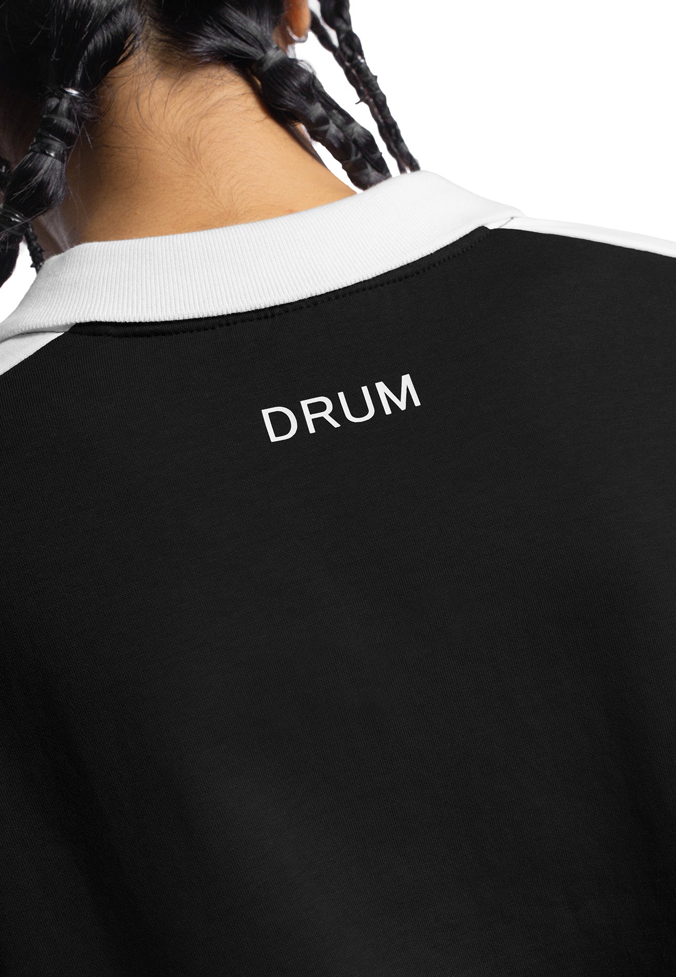 SELECT Women Racing Collection Polo Crop Top- Black