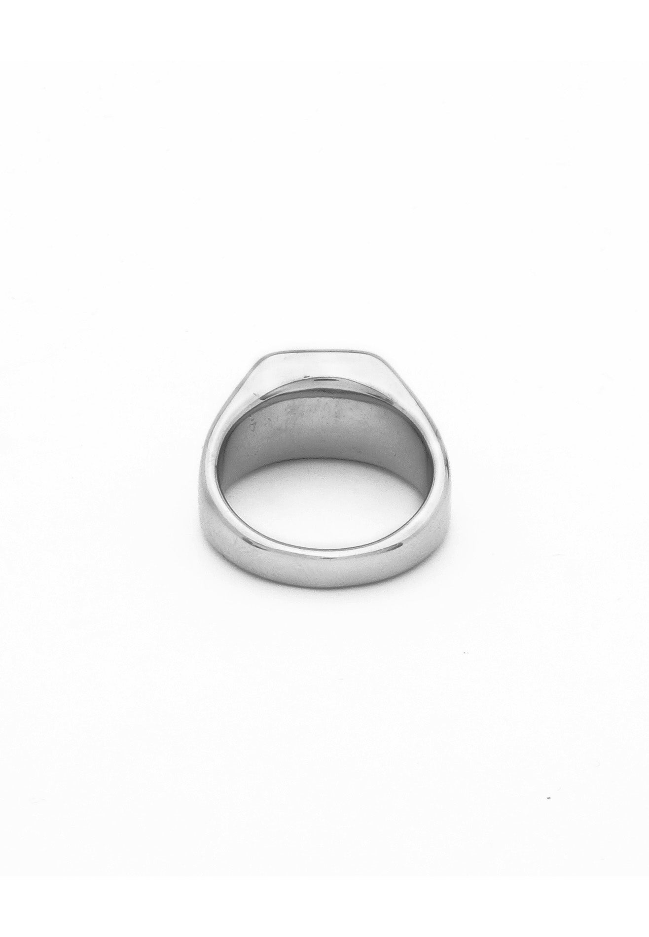 Black Stone Stainless Steel Ring