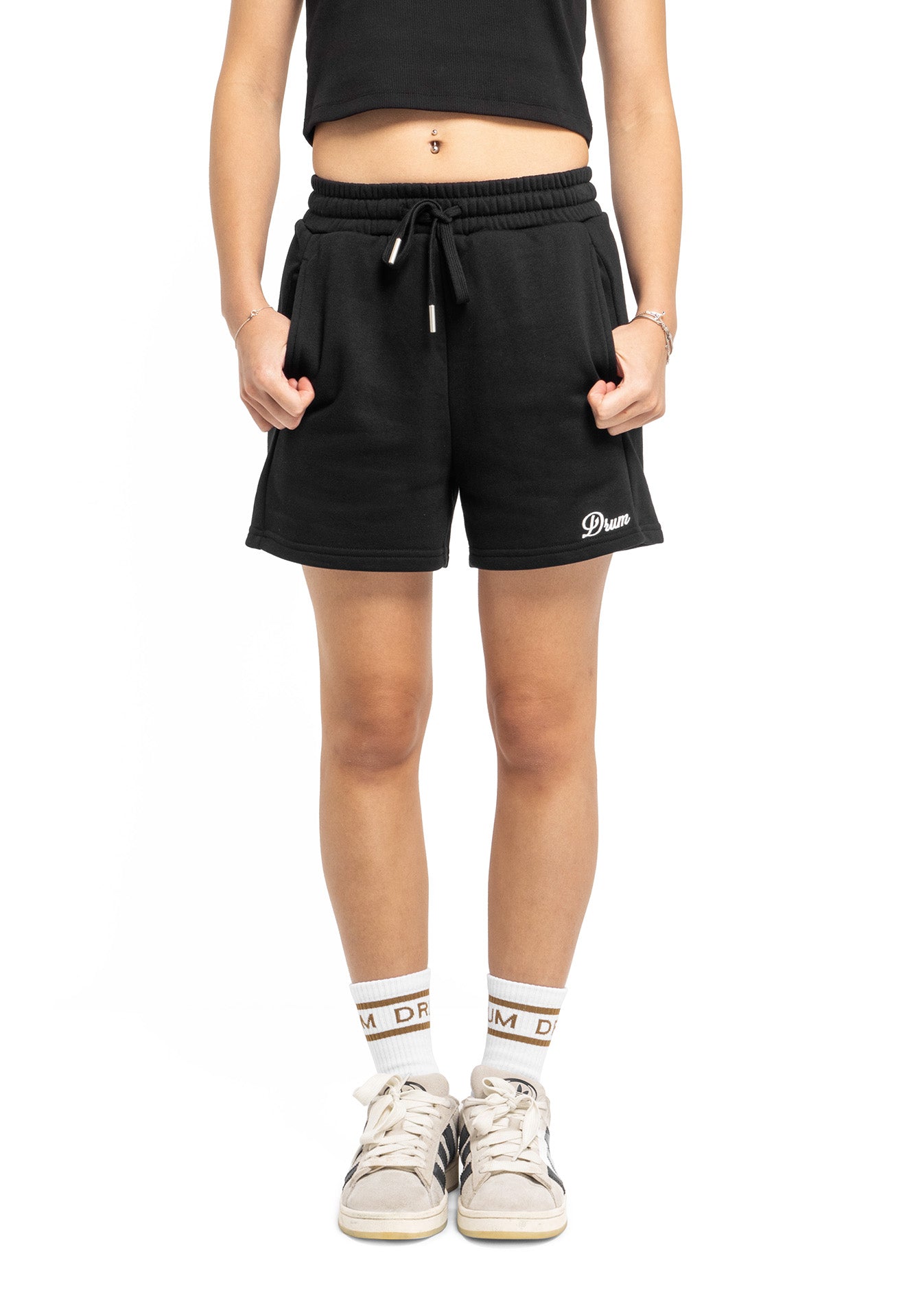 SELECT Women Comfy Jogger Short Sweatpants - Black
