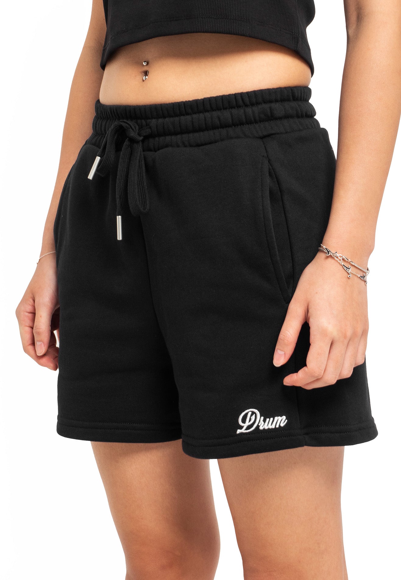 SELECT Women Comfy Jogger Short Sweatpants - Black