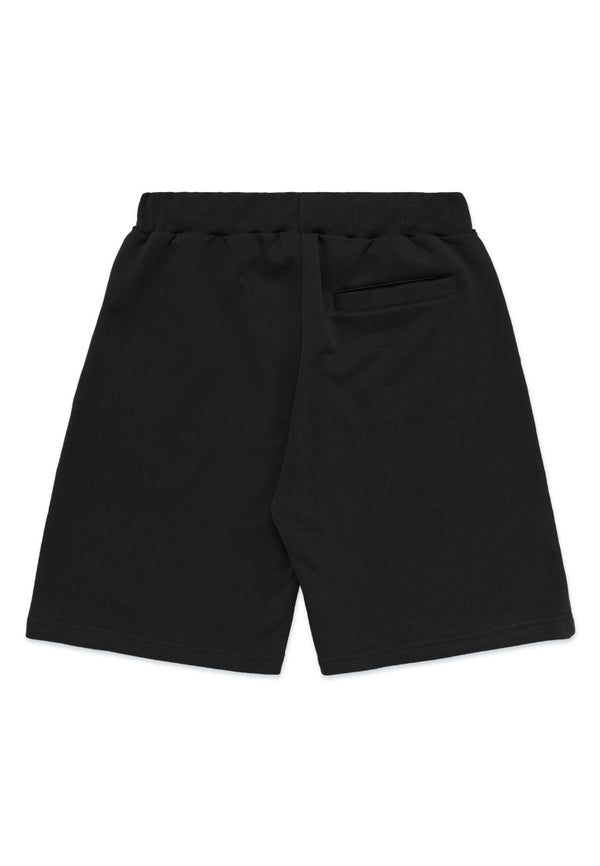 DRUM SELECT Slogan Short Sweatpants- Black