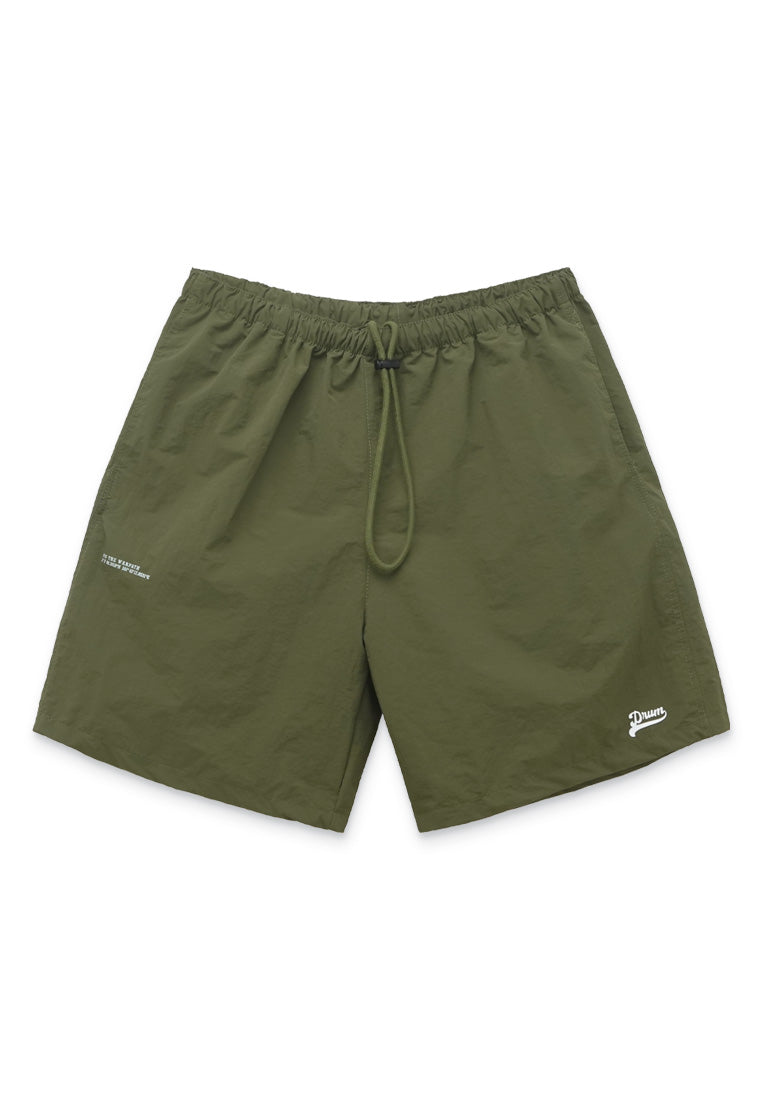 DRUM SELECT Drawstring Geared Shorts- Green