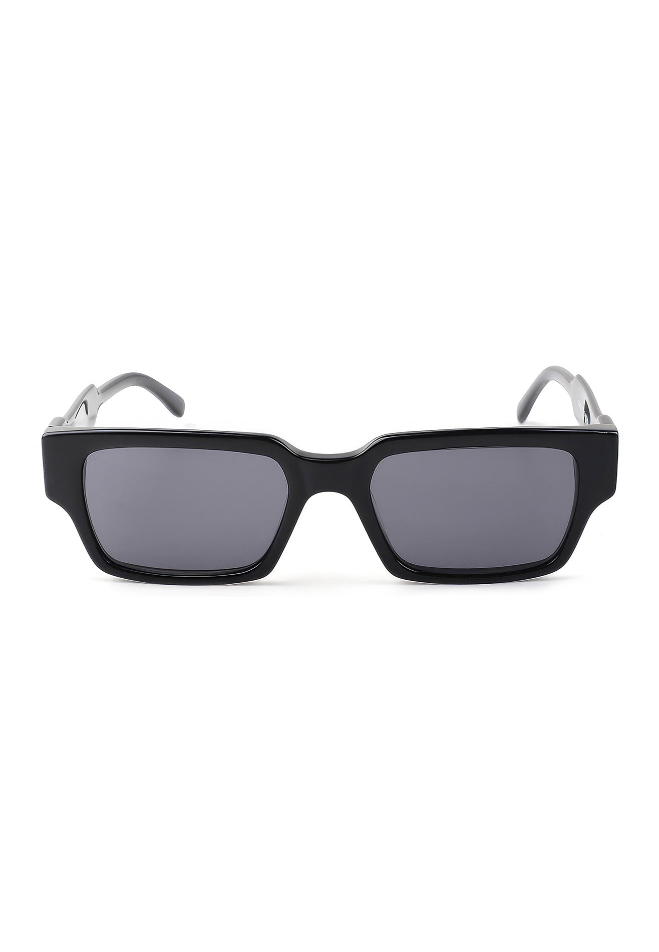 DRUM Unisex Rectangular Polarized Sunglasses- Black