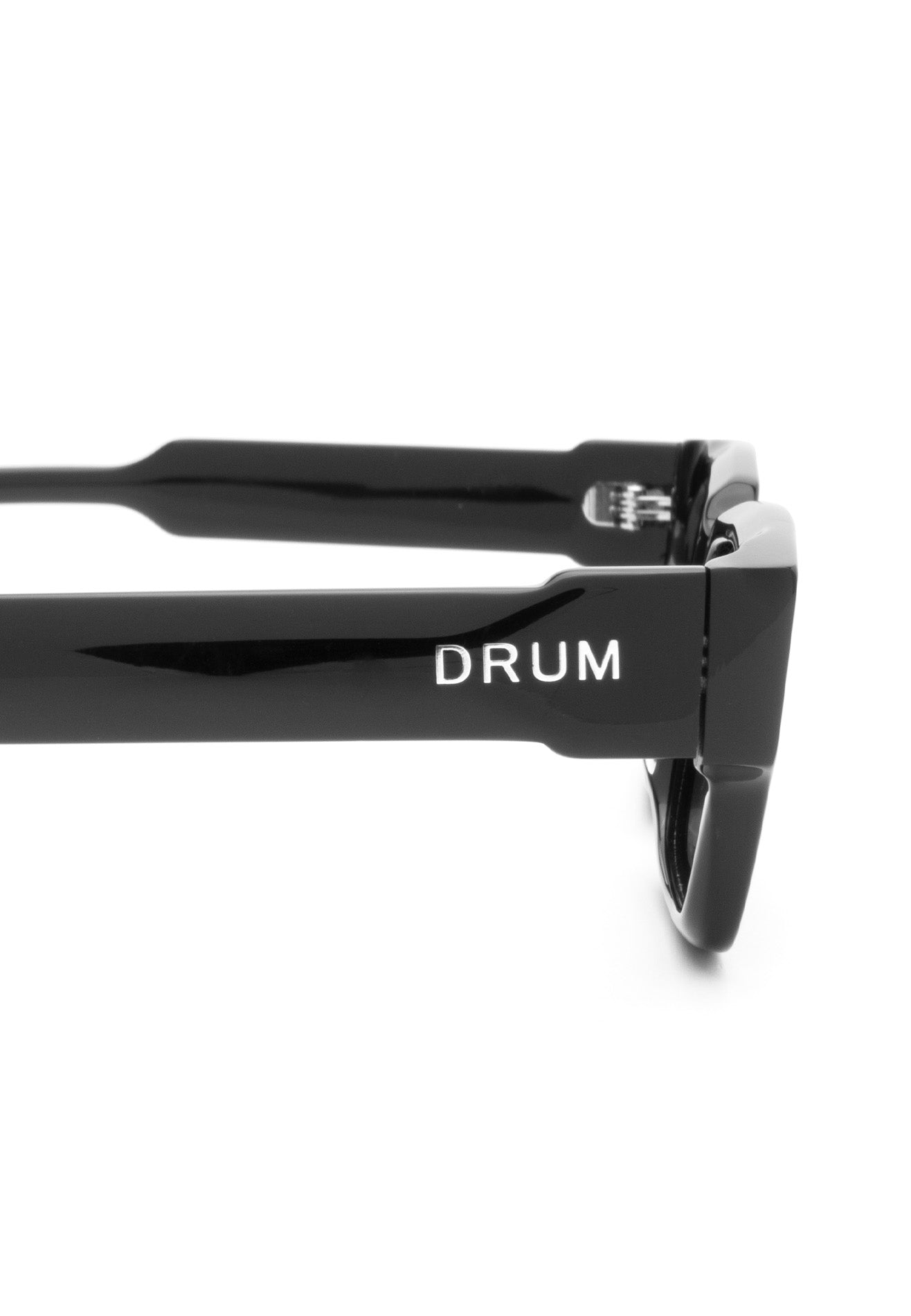 DRUM Unisex Rectangular Polarized Sunglasses- Black