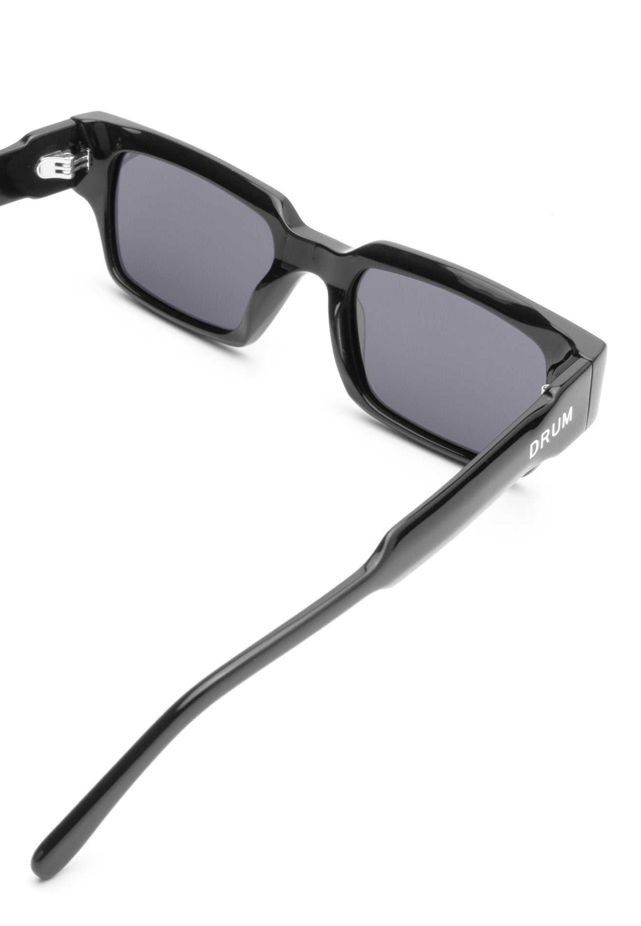 DRUM Unisex Rectangular Polarized Sunglasses- Black