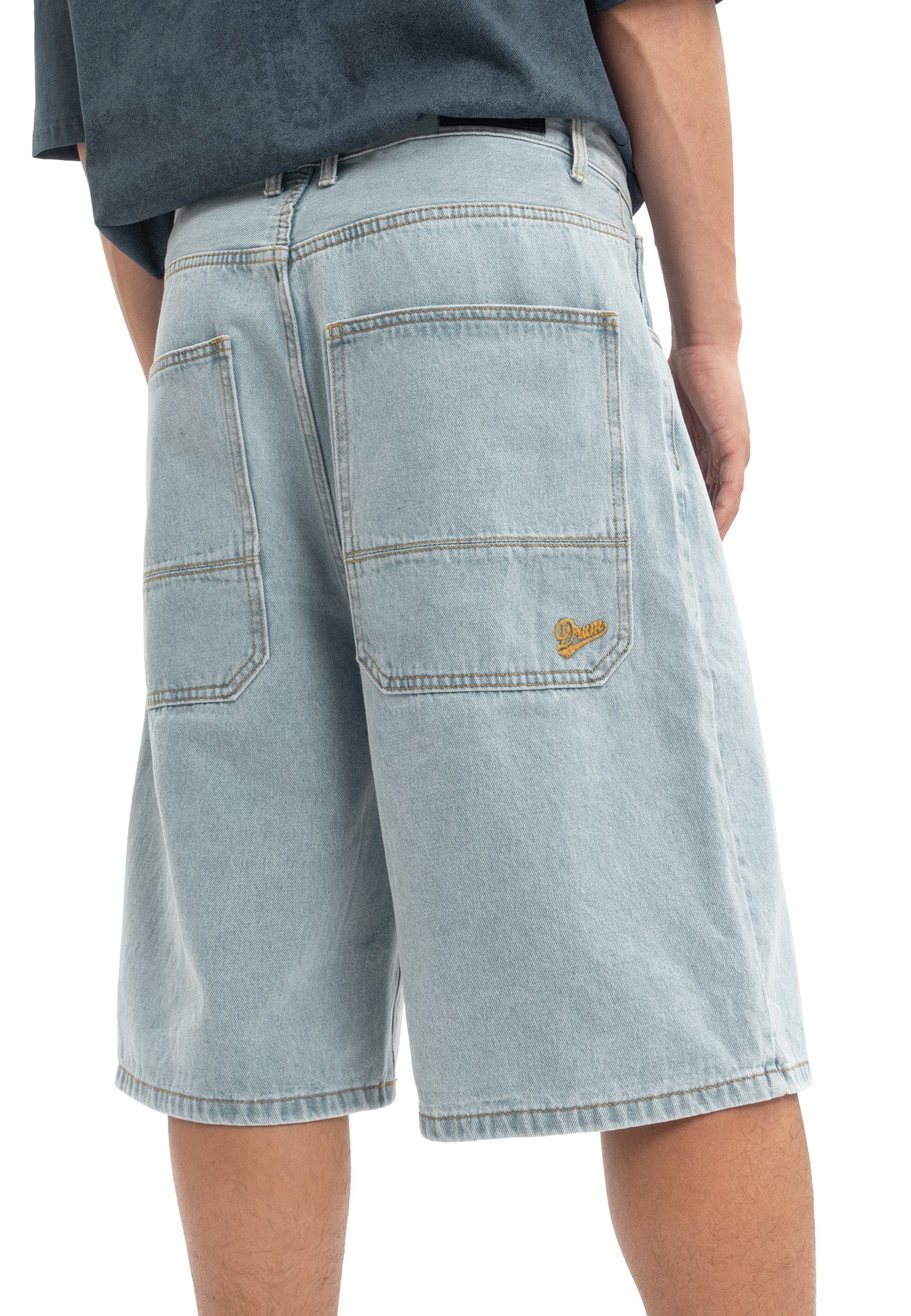 DRUM Skater Jorts Short Jeans- Light Blue