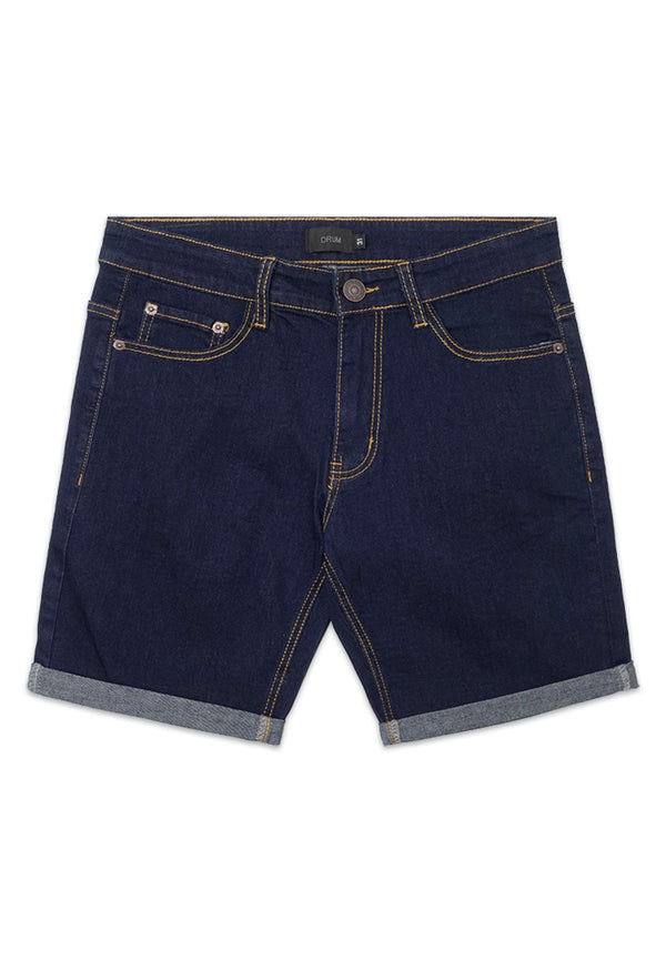 DRUM Basic Denim Shorts Jeans- Blue
