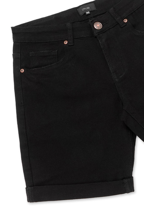 DRUM Denim Shorts Jeans- Black