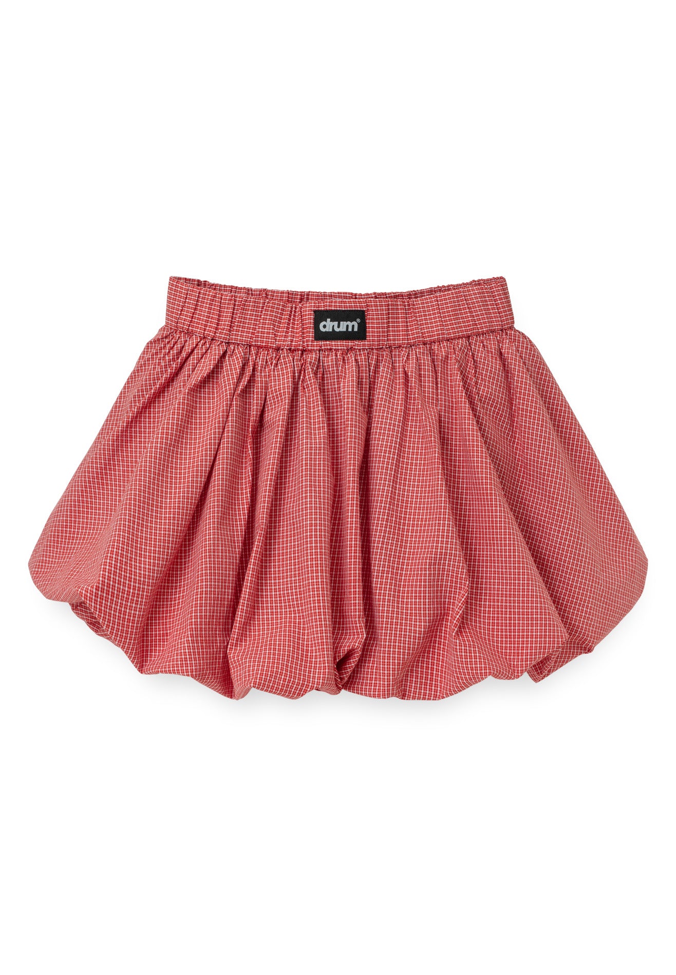 DRUM S. Women Checkmate Edition Bubble Skirt- Red