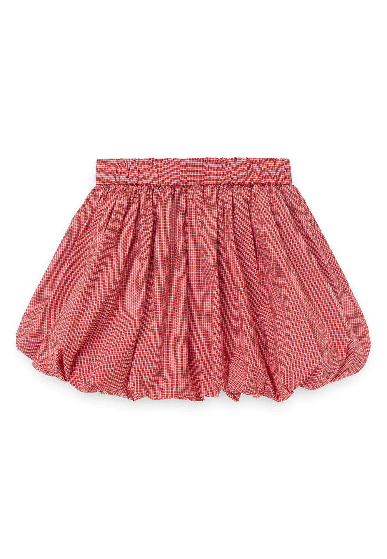 DRUM S. Women Checkmate Edition Bubble Skirt- Red