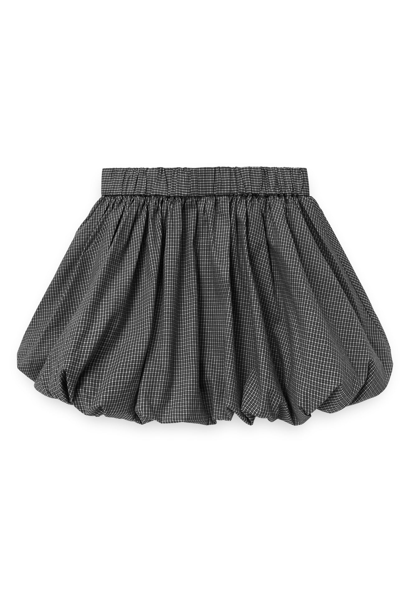 DRUM S. Women Checkmate Edition Bubble Skirt- Black