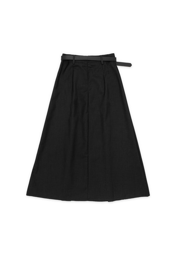 Classic A line Maxi Skirt- Black