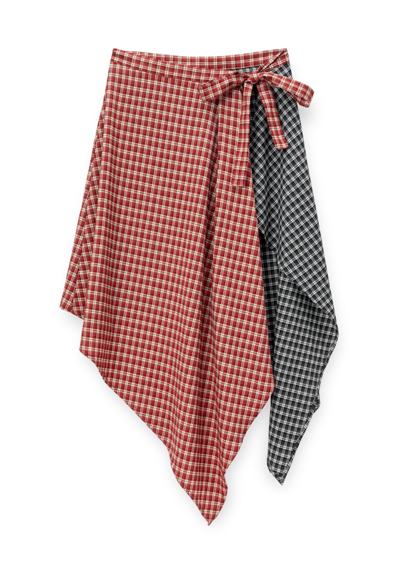 DRUM S. Women Checkmate Edition Apron Skirt- Red