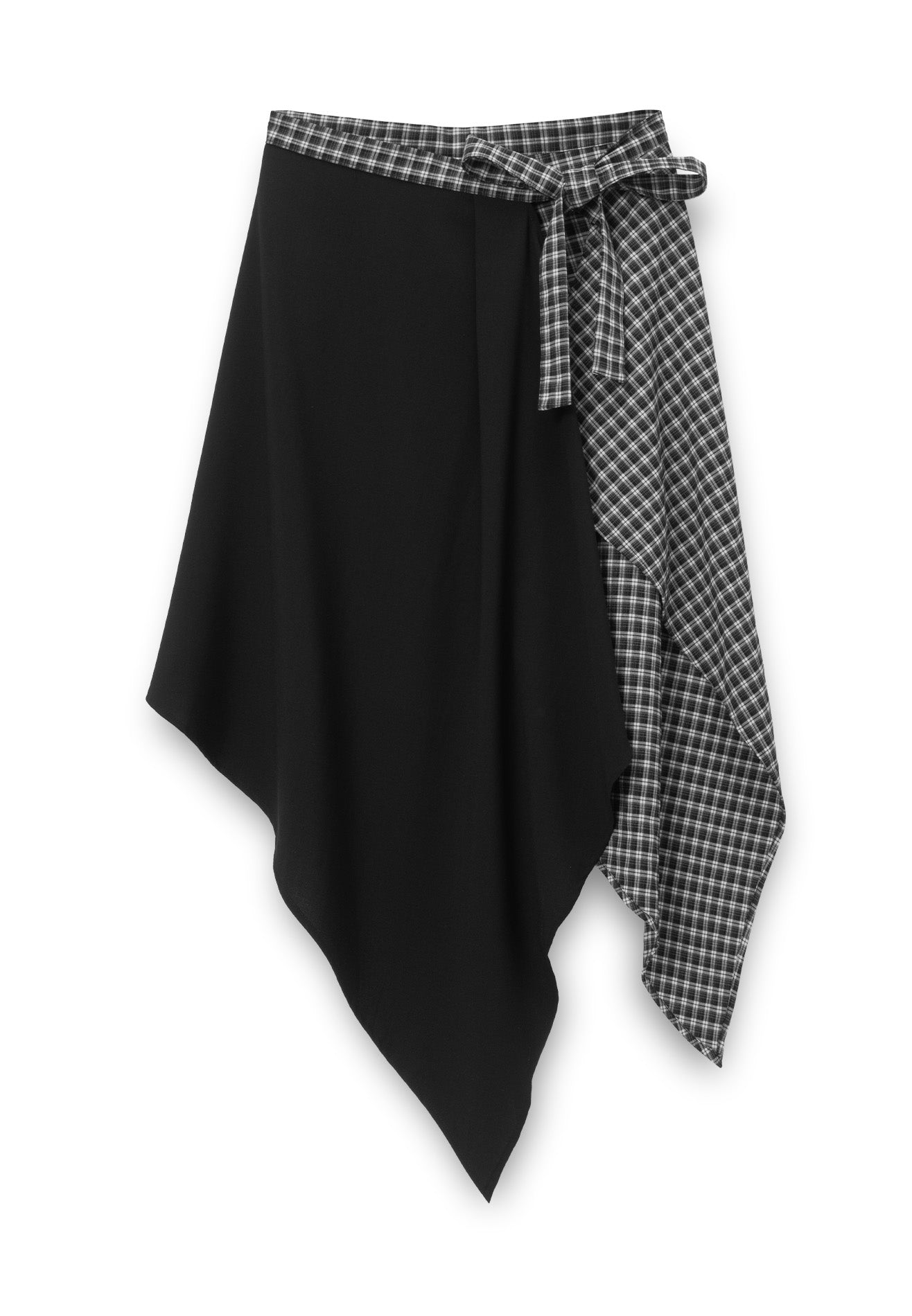 DRUM S. Women Checkmate Edition Apron Skirt- Black