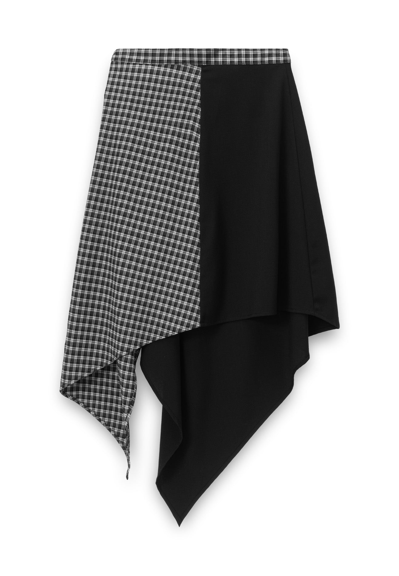 DRUM S. Women Checkmate Edition Apron Skirt- Black