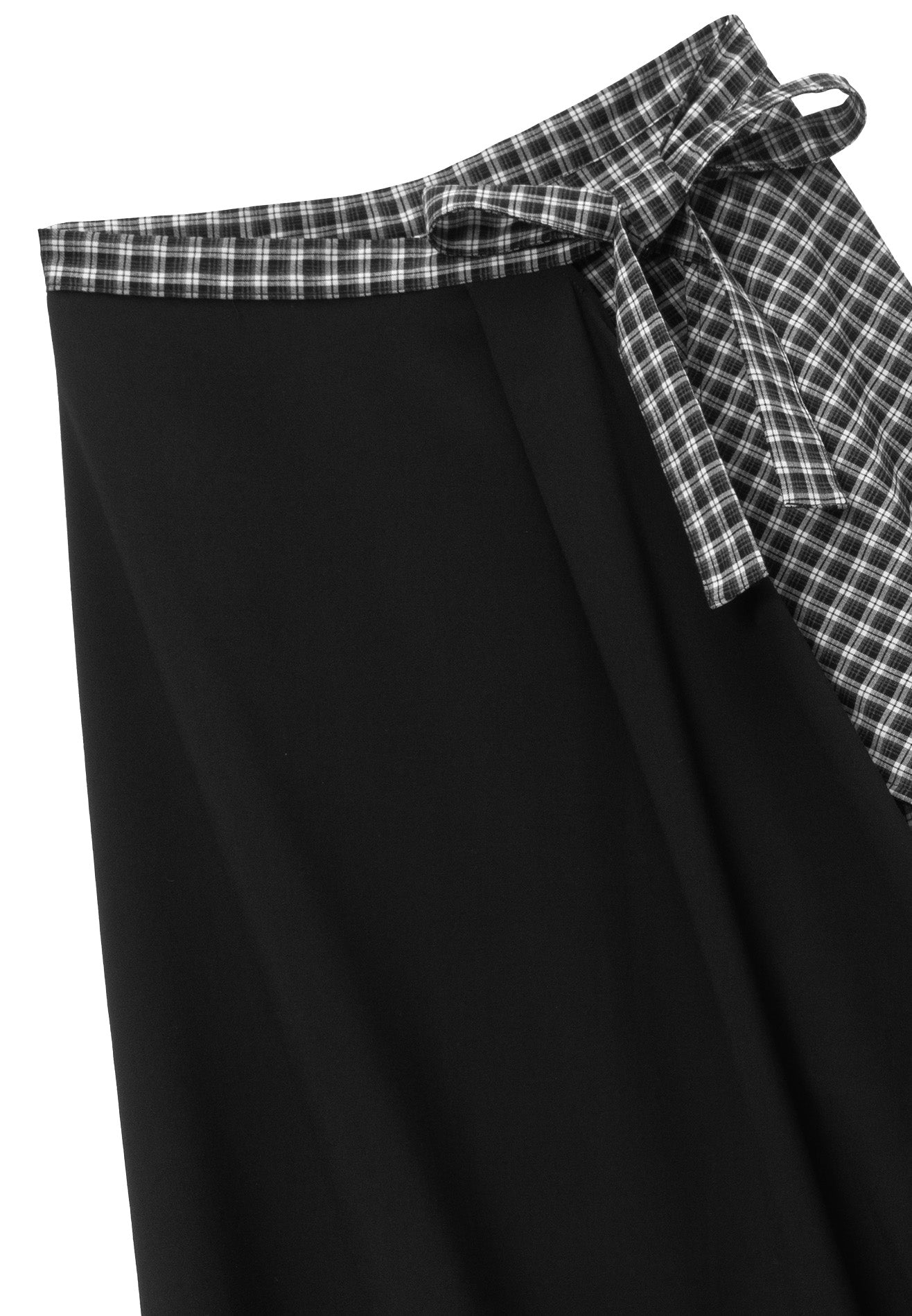 DRUM S. Women Checkmate Edition Apron Skirt- Black
