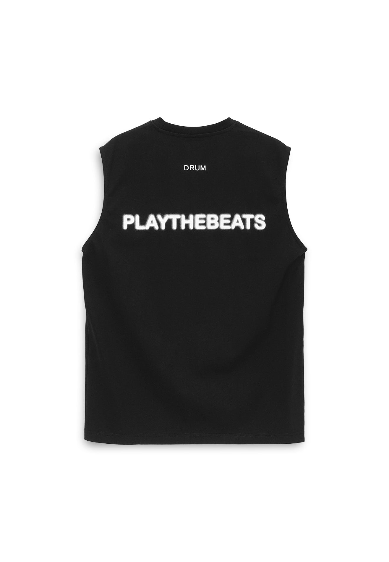 SELECT Logo Blur Print Effect Singlet- Black