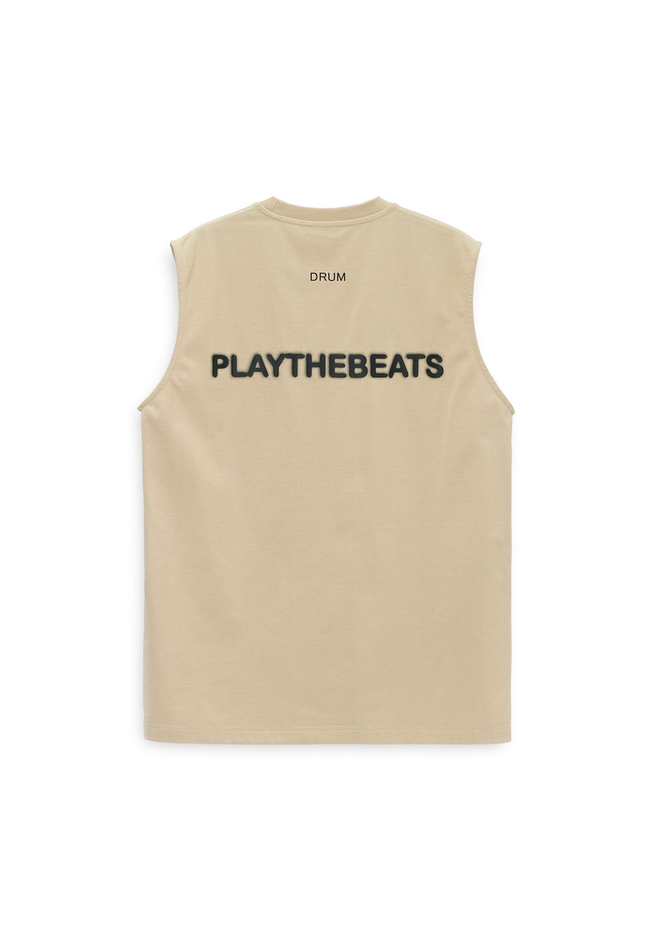 SELECT Logo Blur Print Effect Singlet- Khaki