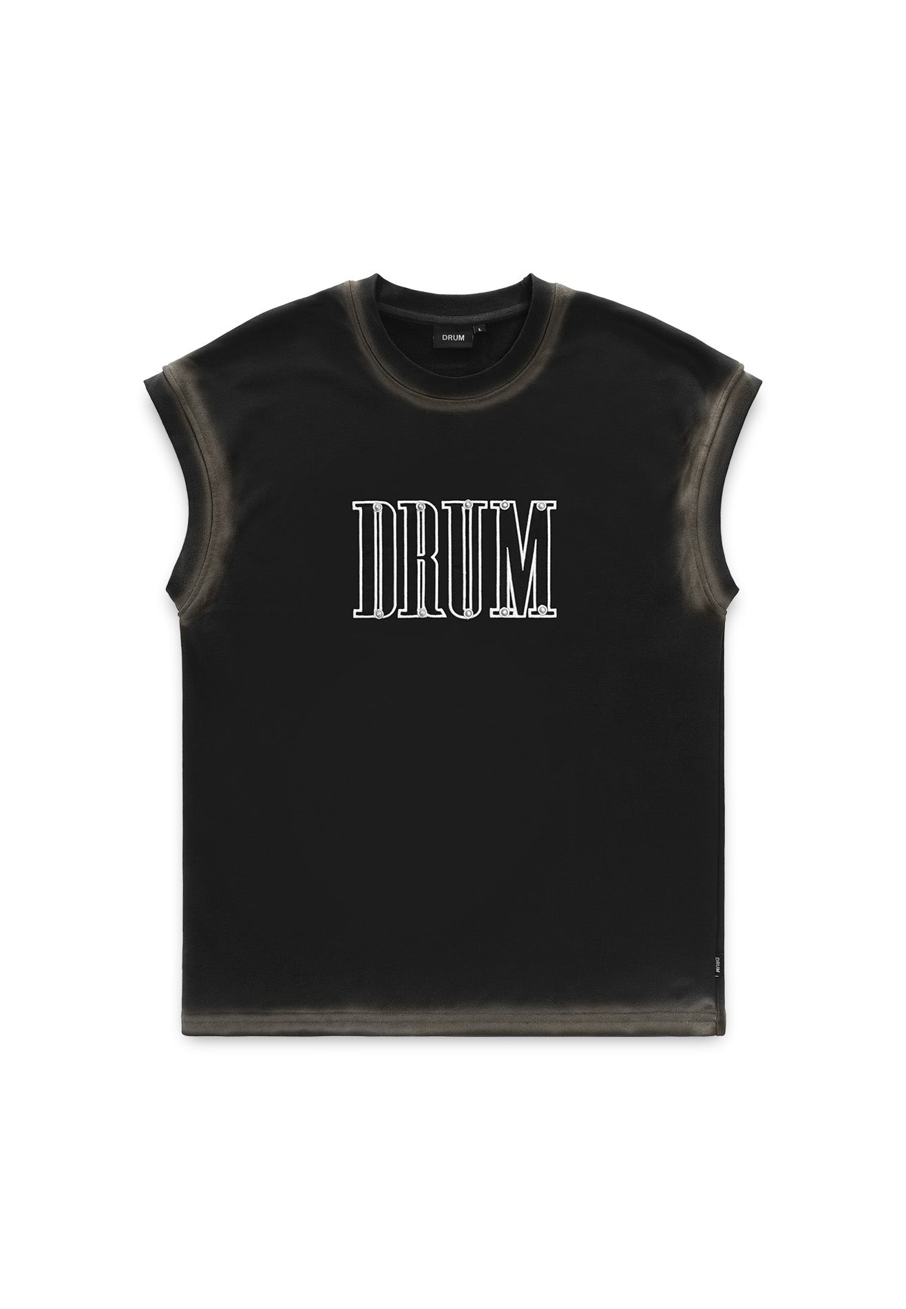 SELECT Logo Embroidery with Studded Singlet- Black