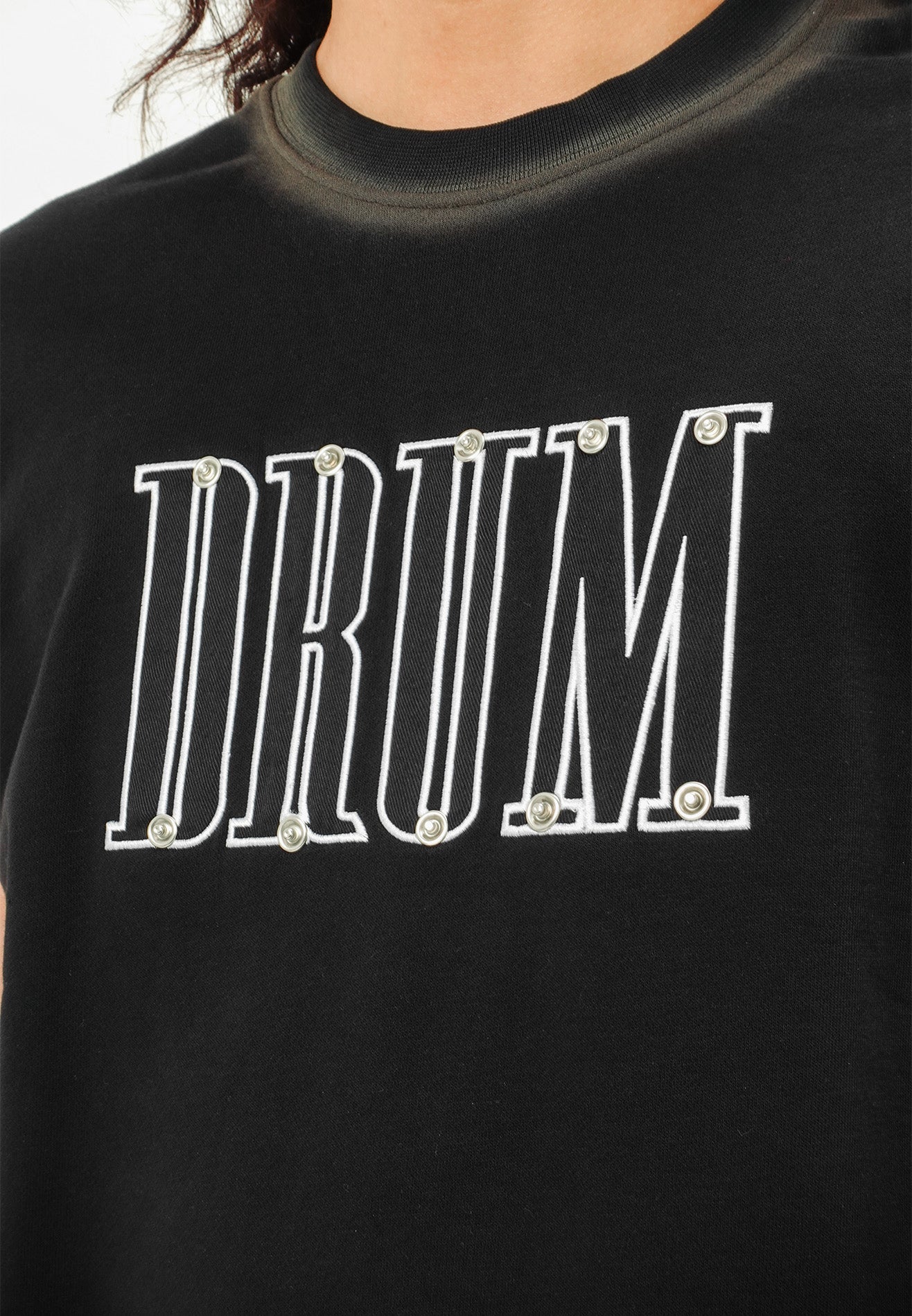 SELECT Logo Embroidery with Studded Singlet- Black