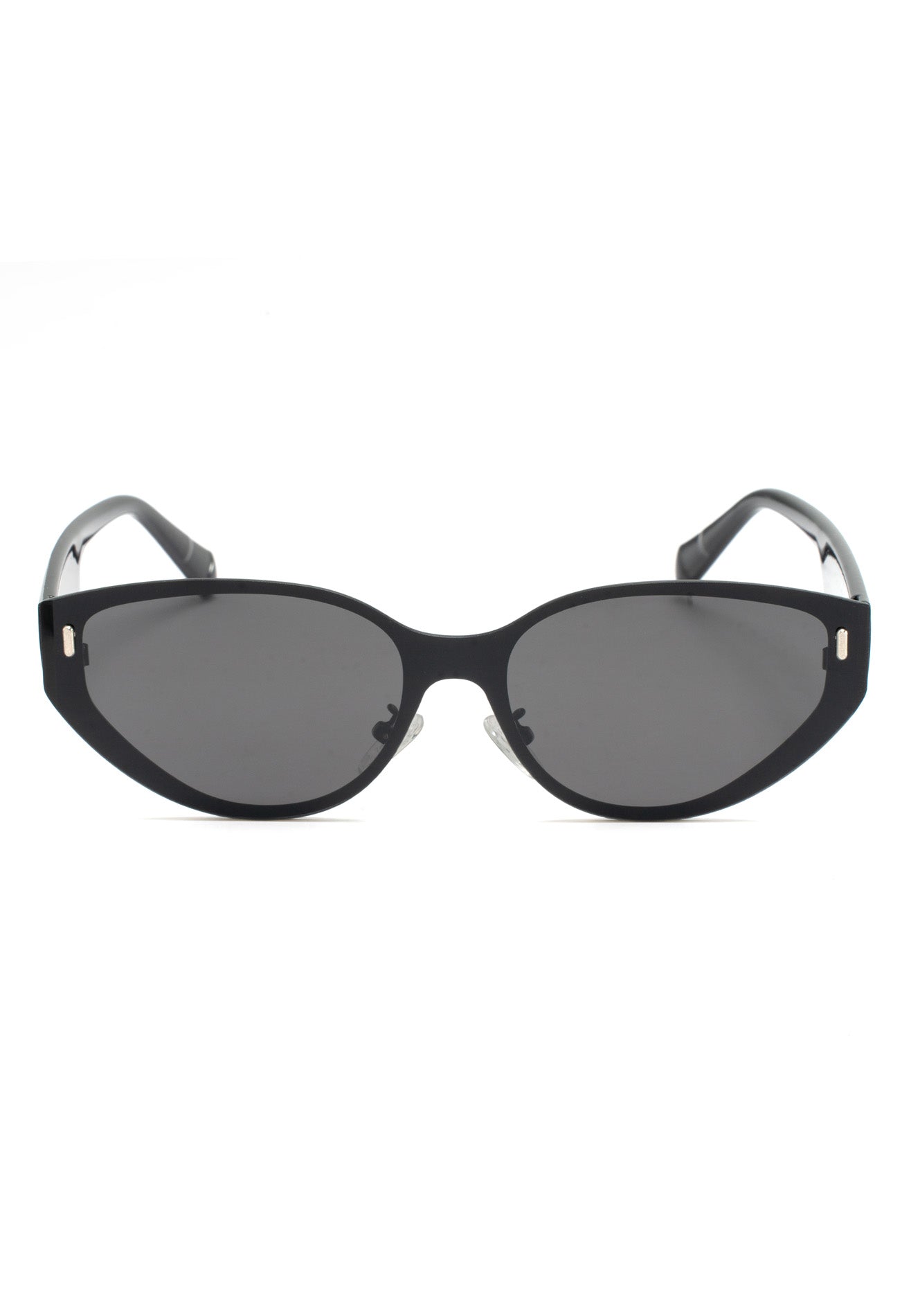 DRUM Unisex Geometric Polarized Sunglasses- Black