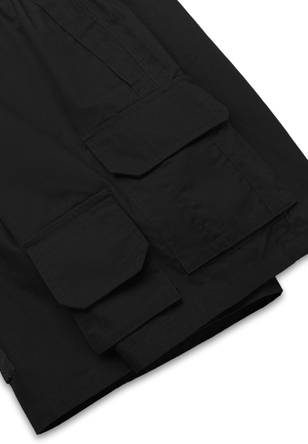 DRUM SELECT Geared Pocket Shorts- Black