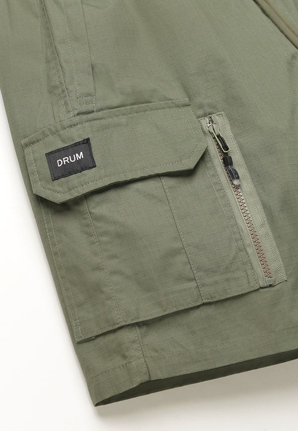 DRUM SELECT Geared Pocket Shorts- Green