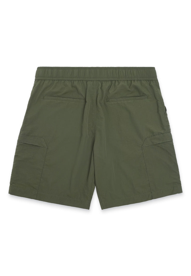 DRUM Select Belt Details Pocket Shorts- Green