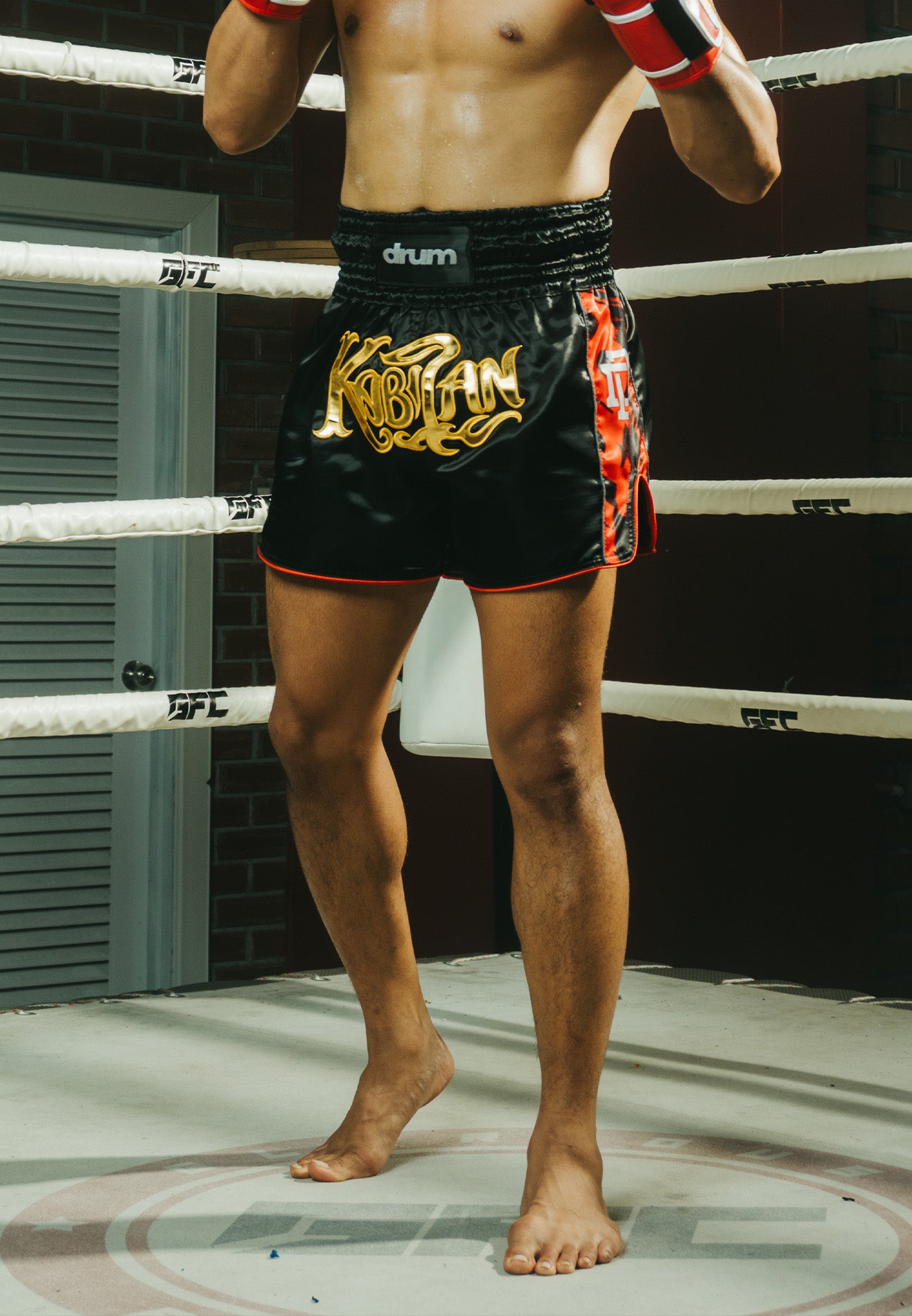 Drum x Kabilan Boxing Shorts- Black