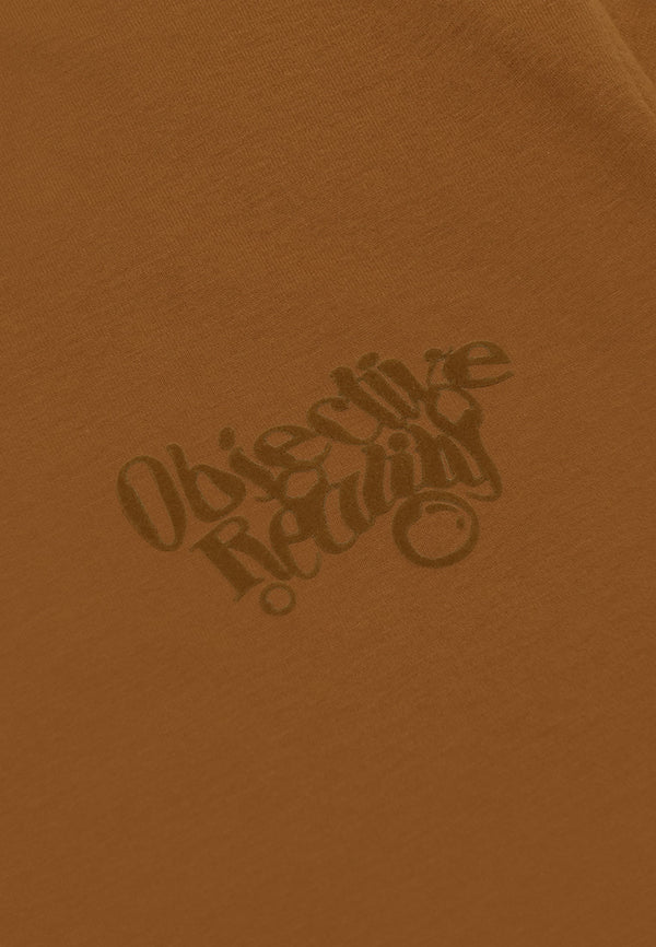 DRUM Objective Reality 2 Side Print Tee- Brown