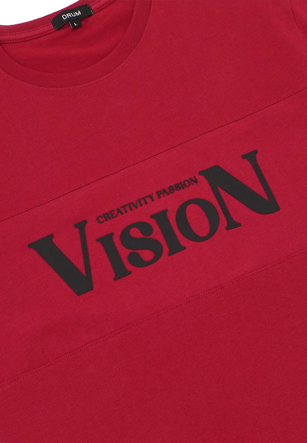 DRUM Vision Tee- Maroon