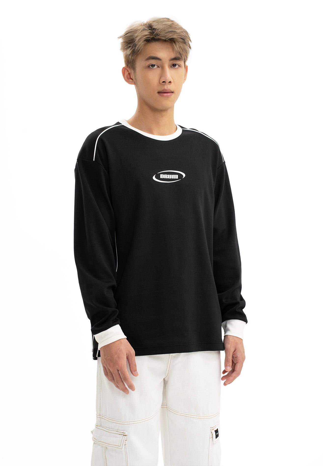 DRUM Select Graphic Long Tee- Black