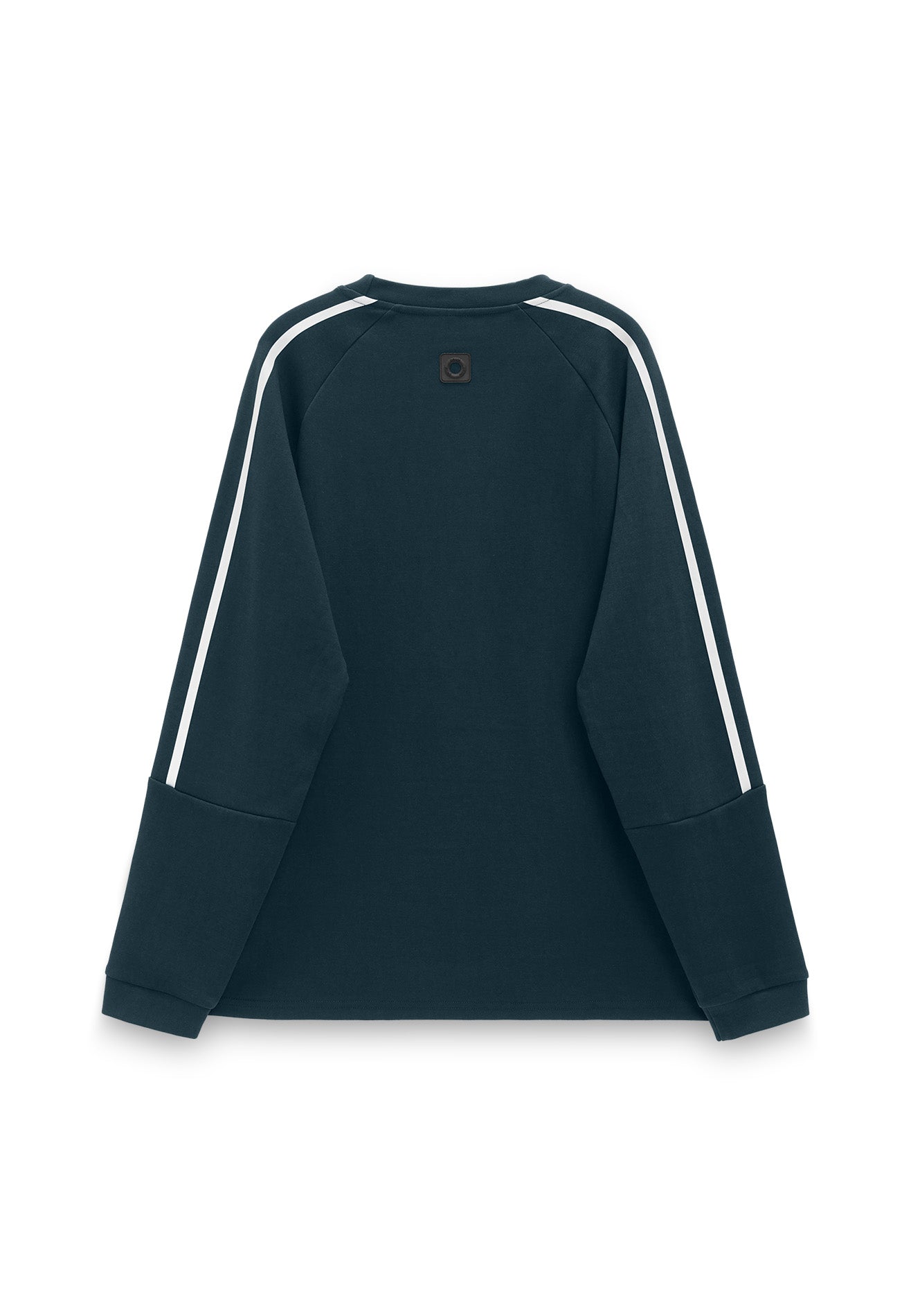 Select Slogan Reflective Print Long Tee- Dark Blue