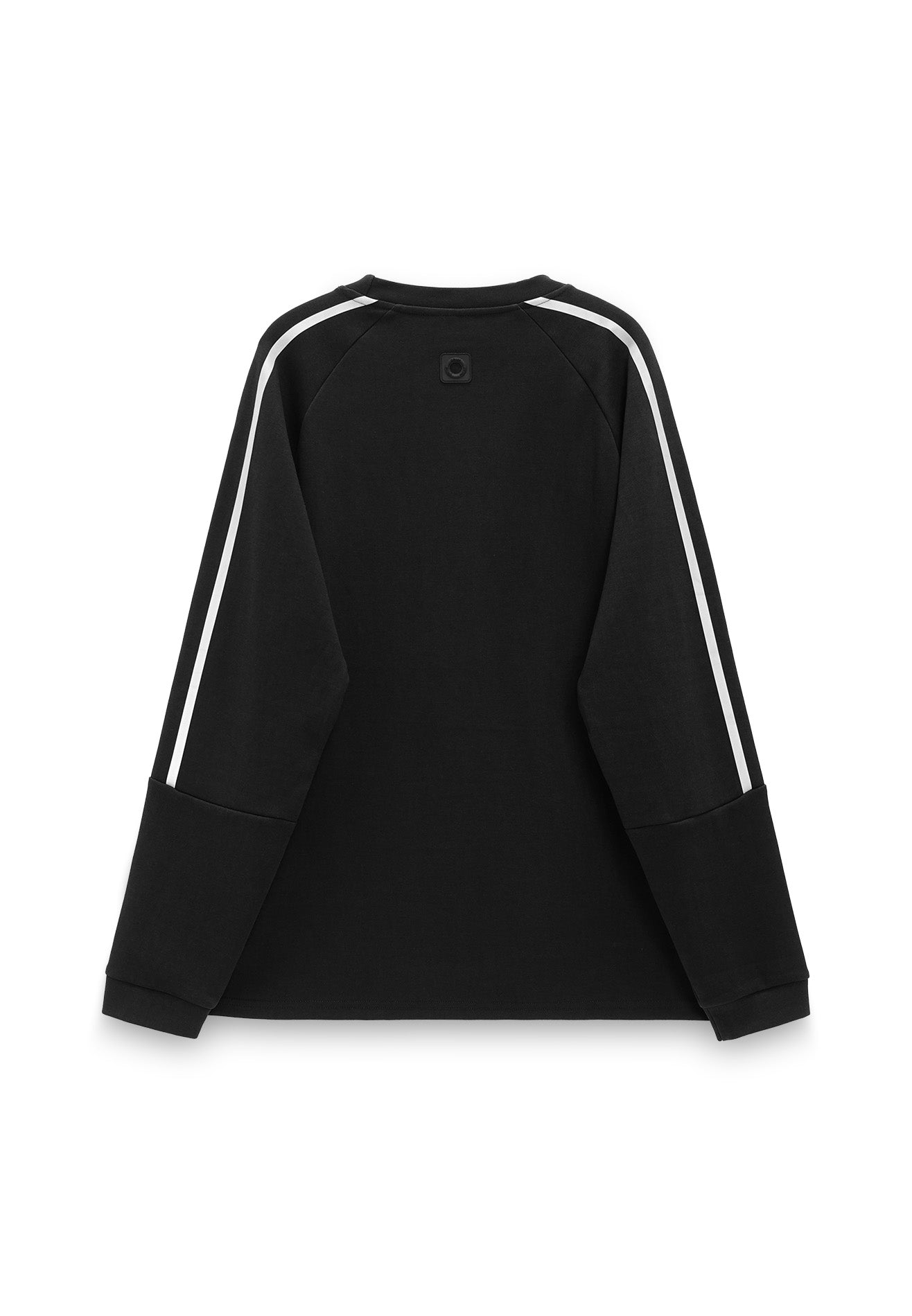 Select Slogan Reflective Print Long Tee- Black