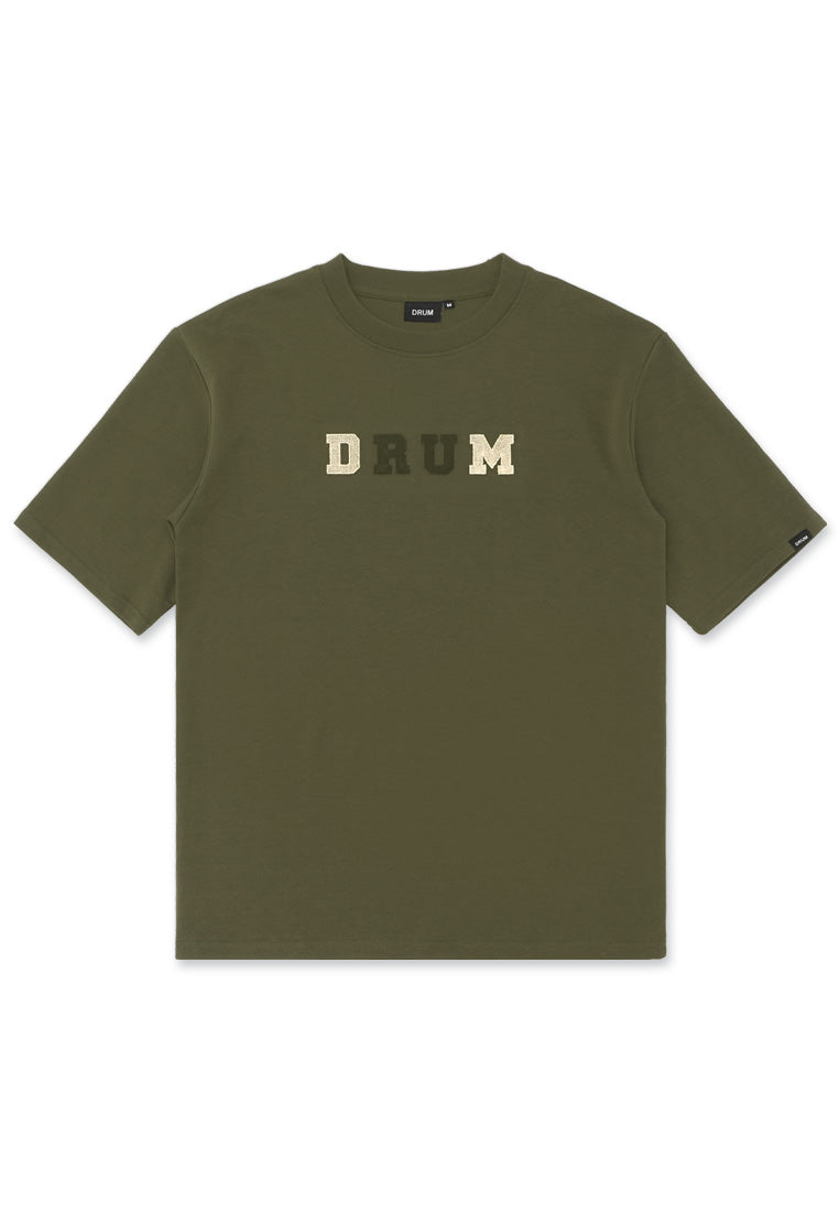 La Pop Art Men's Word Art Long Sleeve T-Shirt- Drums - Black