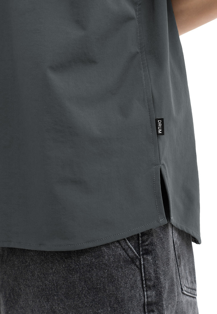 DRUM SELECT Pocket Oversized Tee- Black