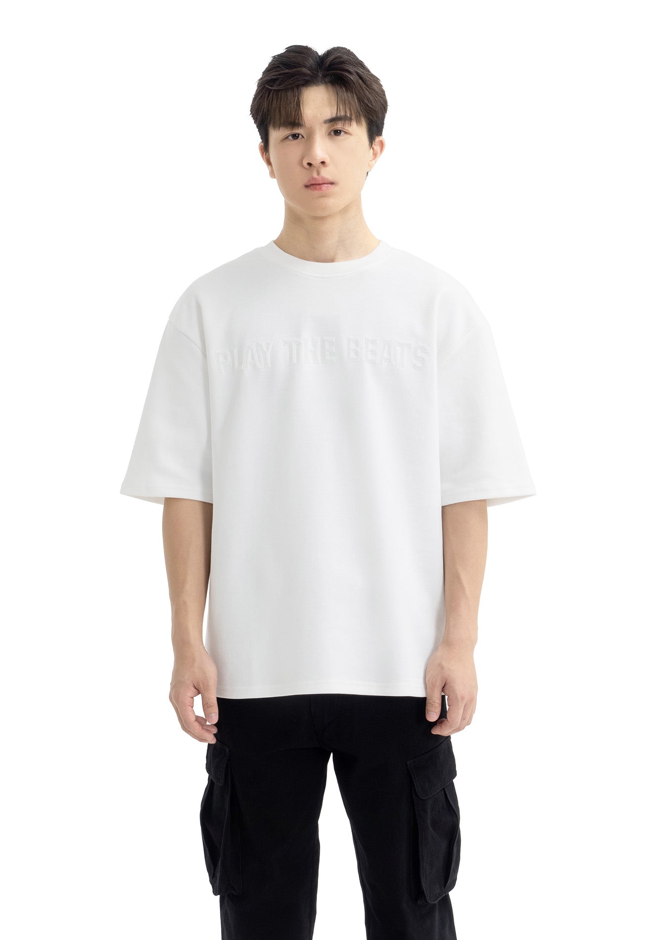 DRUM Select Honeycomb Oversized Tee- White