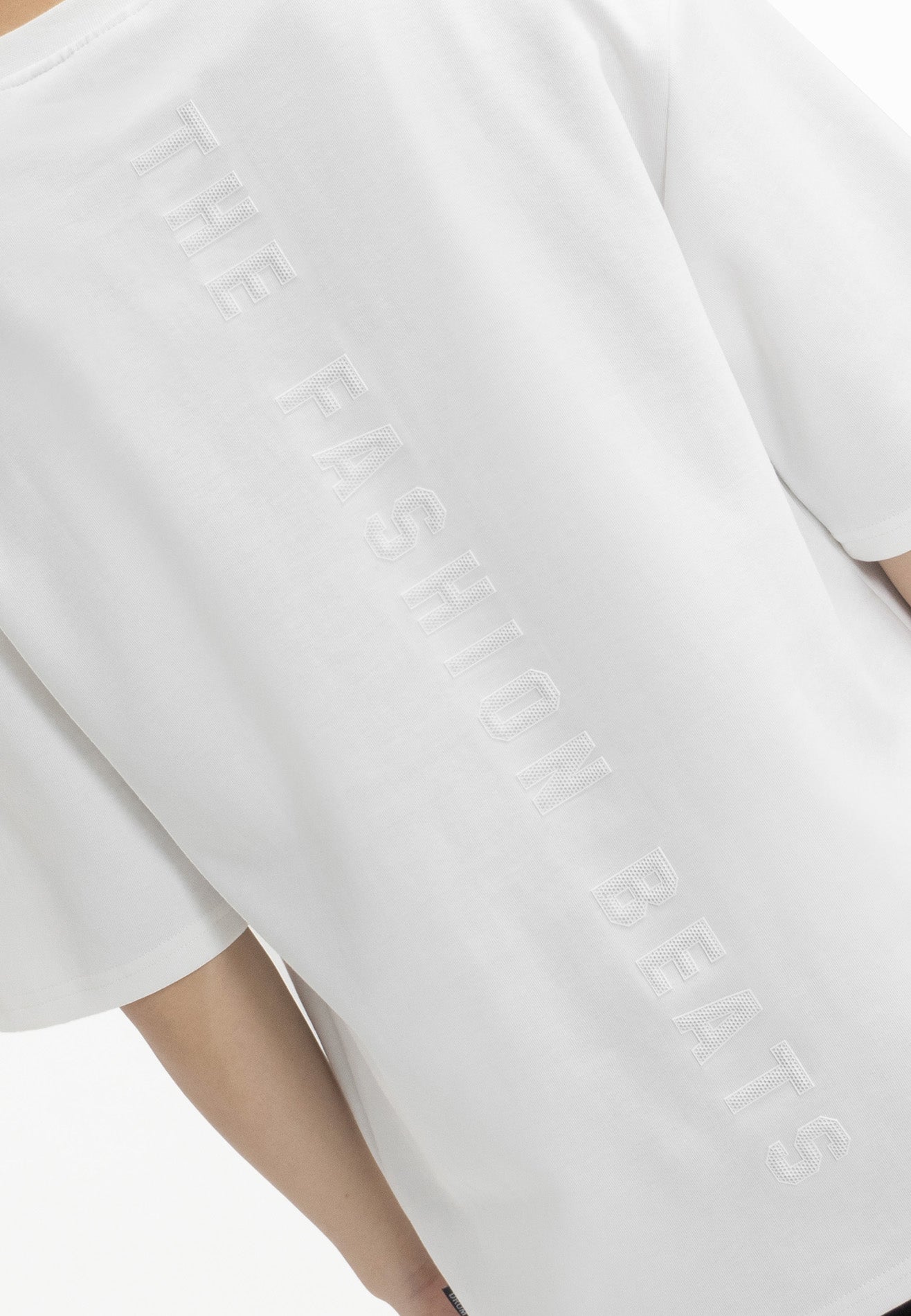 DRUM Select Honeycomb Oversized Tee- White