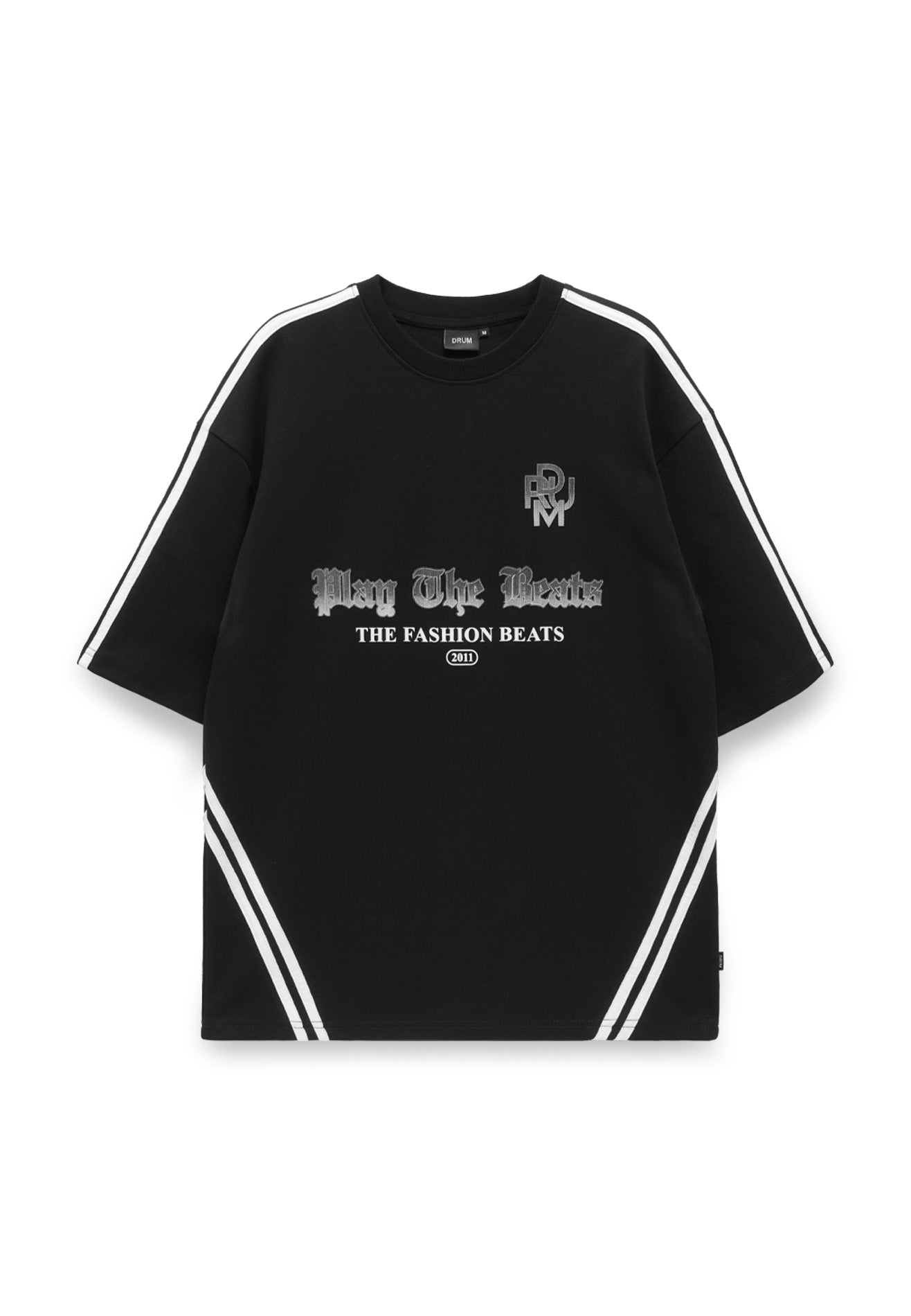 DRUM Select Slogan Oversized Tee- Black