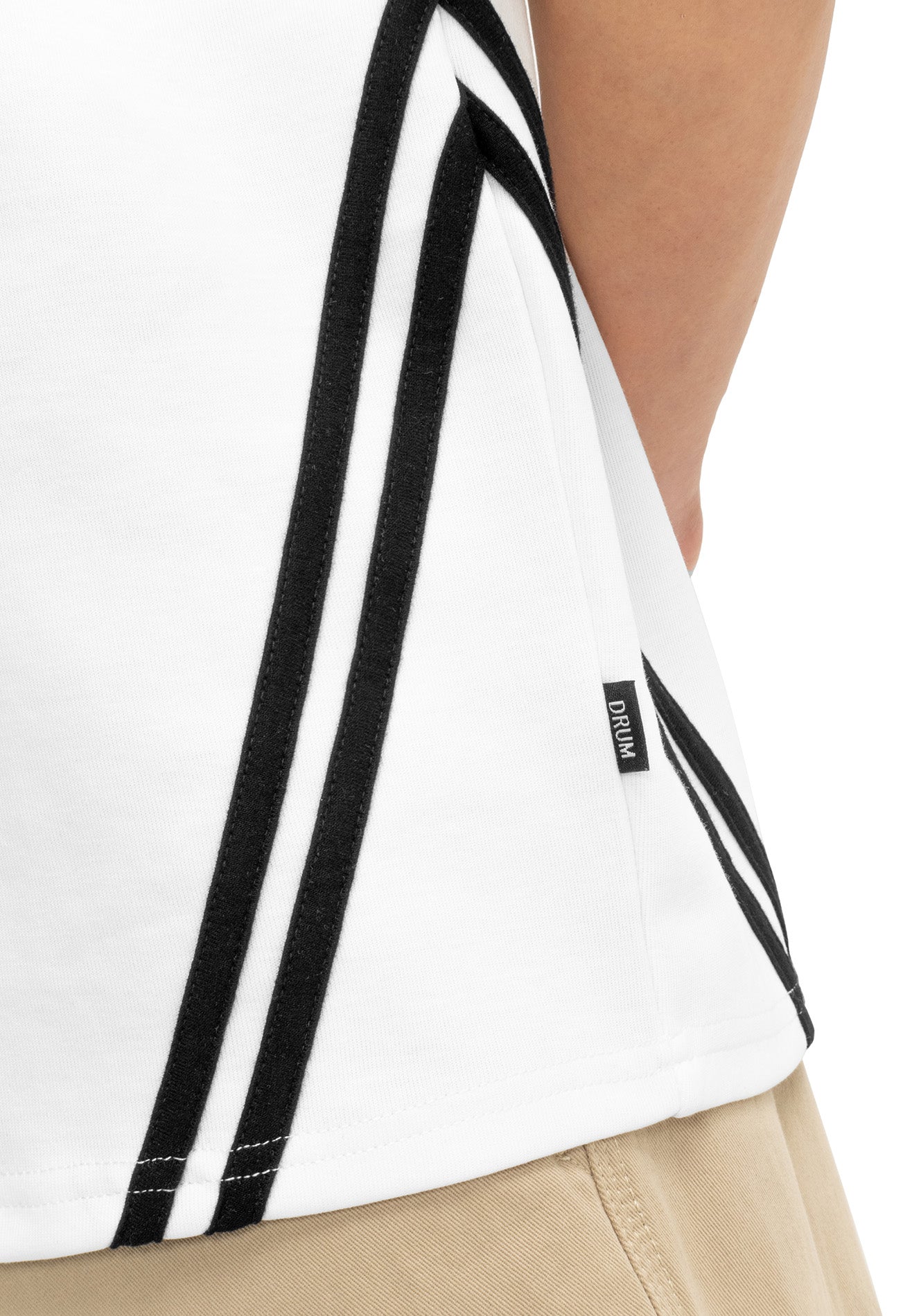 DRUM Select Slogan Oversized Tee- White